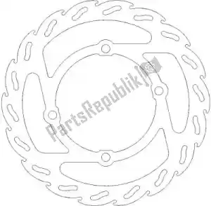 MOTO MASTER 6200110331 disc 110331, flame fixed disc 160 - Bottom side