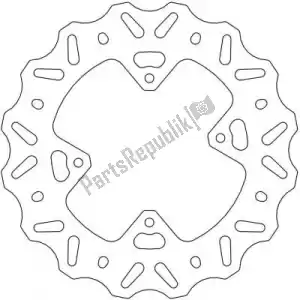 MOTO MASTER 6227110368 disc 110368, nitro fixed disc 220 - Bottom side