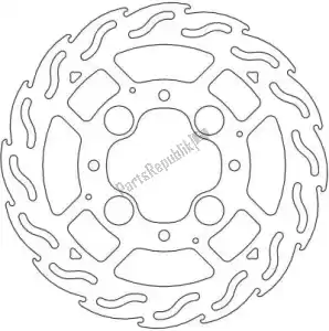 MOTO MASTER 6200110413 disc 110413, flame fixed disc 256 - Bottom side