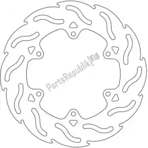 MOTO MASTER 6200110427 disc 110427, flame fixed disc 220 - Bottom side