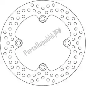 MOTO MASTER 6218110454 schijf 110454, halo fixed disc 220 - Onderkant