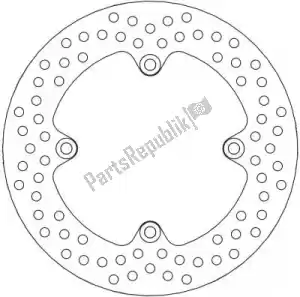 MOTO MASTER 6218110455 disc 110455, halo fixed disc 220 - Bottom side