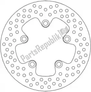 MOTO MASTER 6218110459 disc 110459, halo fixed disc 220 - Bottom side