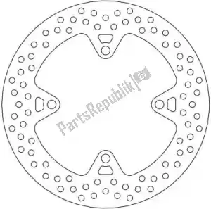 MOTO MASTER 6218110468 schijf 110468, halo fixed disc 250 - Onderkant