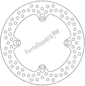 MOTO MASTER 6218110470 disco 110470, disco fijo halo 210 - Lado inferior