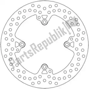 MOTO MASTER 6218110475 schijf 110475, halo fixed disc 245 - Onderkant