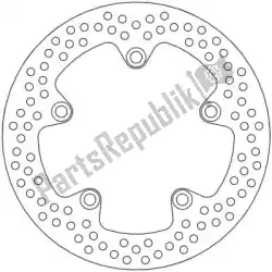 schijf 110483, halo fixed disc 240 van Moto Master, met onderdeel nummer 6218110483, bestel je hier online: