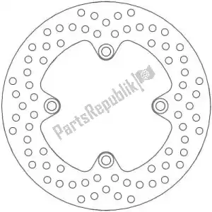 MOTO MASTER 6218110489 disc 110489, halo fixed disc 240 - Bottom side