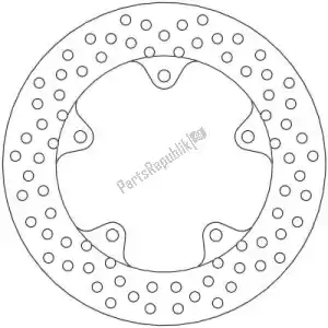 MOTO MASTER 6218110495 schijf 110495, halo fixed disc 220 - Onderkant