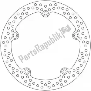 MOTO MASTER 6218110519 disc 110519, halo fixed disc 276 - Bottom side