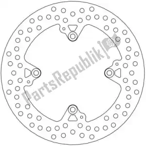 MOTO MASTER 6218110524 disc 110524, halo fixed disc 245 - Bottom side