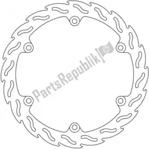 MOTO MASTER 6200110581 disc 110581, flame fixed disc 320 - Bottom side