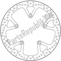 6218110590, Moto Master, Schijf 110590, halo fixed disc 320    , Nieuw