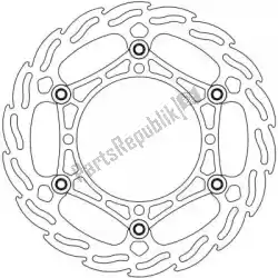 Here you can order the disc 111036, flame floating steel disc 260 from Moto Master, with part number 6206111036: