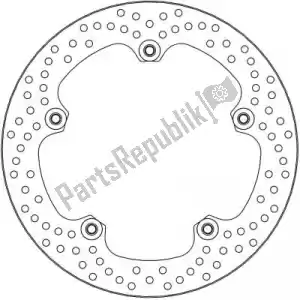 MOTO MASTER 6218111071 disc 111071, halo floating steel disc 305 - Bottom side
