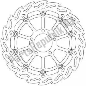 MOTO MASTER 6206112033 disc 112033, flame floating alu disc 320 - Bottom side