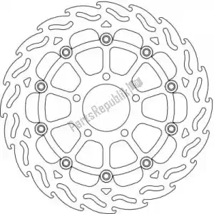 MOTO MASTER 6206112037 disque 112037, disque alu flottant flamme 310 - La partie au fond