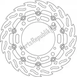 schijf 112039, flame floating alu disc 300 van Moto Master, met onderdeel nummer 6206112039, bestel je hier online: