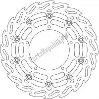 6206112043, Moto Master, Schijf 112043, flame floating alu disc 320    , Nieuw