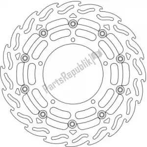 MOTO MASTER 6206112043 disco 112043, disco in alluminio flottante a fiamma 320 - Il fondo