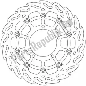 MOTO MASTER 6206112051 disque 112051, disque alu flottant flamme 310 - La partie au fond