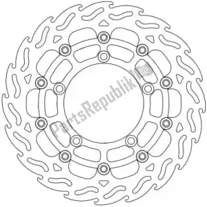 MOTO MASTER 6206112059 disc 112059, flame floating alu disc 310 - Bottom side