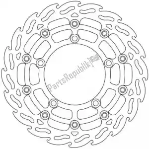 MOTO MASTER 6206112061 disc 112061, flame floating alu disc 290 - Bottom side