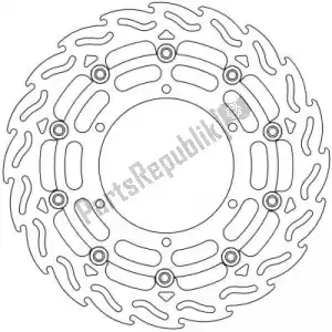 MOTO MASTER 6206112064 disque 112064, disque alu flottant flamme 320 - La partie au fond