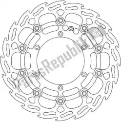 Qui puoi ordinare disco 112065, disco in alluminio flottante a fiamma 298 da Moto Master , con numero parte 6209112065: