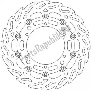 MOTO MASTER 6206112070 disc 112070, flame floating alu disc 310 - Bottom side