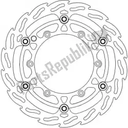 schijf 112083, flame floating alu disc 270 van Moto Master, met onderdeel nummer 6206112083, bestel je hier online: