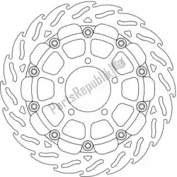 Here you can order the disc 112092, flame 5. 5mm racing series from Moto Master, with part number 6215112092: