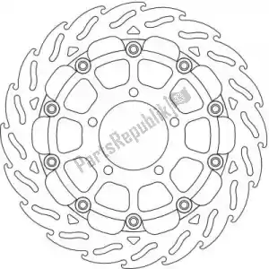 MOTO MASTER 6215112092 disc 112092, flame 5.5mm racing series - Bottom side