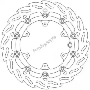 MOTO MASTER 6206112103 schijf 112103, flame floating alu disc 300 - Onderkant