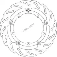 6206112115, Moto Master, Schijf 112115, flame floating alu disc 267    , Nieuw