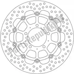 Aqui você pode pedir o disco 112125, disco de alumínio flutuante halo 310 em Moto Master , com o número da peça 6221112125:
