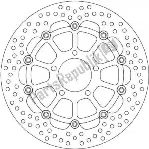 MOTO MASTER 6221112135 disc 112135, halo floating alu disc 300 - Bottom side