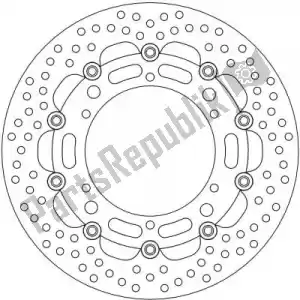 MOTO MASTER 6221112136 schijf 112136, halo floating alu disc 300 - Onderkant