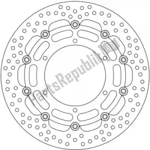 MOTO MASTER 6221112139 schijf 112139, halo floating alu disc 320 - Onderkant
