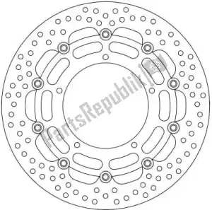 MOTO MASTER 6221112140 disco 112140, disco in alluminio flottante alone 320 - Il fondo