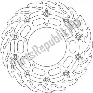 MOTO MASTER 6206112149 disco 112149, llama flotante alu disco 310 - Lado inferior