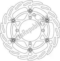 6206112160, Moto Master, Schijf 112160, flame floating alu disc 260    , Nieuw