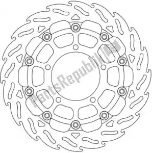 MOTO MASTER 6215112163 schijf 112163, flame 5,5mm racing series - Onderkant