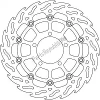 6206112164, Moto Master, Schijf 112164, flame floating alu disc 305    , Nieuw