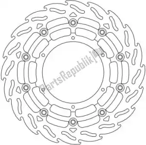 MOTO MASTER 6206112171 disque 112171, disque alu flottant flamme 320 - La partie au fond