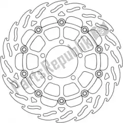 schijf 112172, flame floating alu disc 310 van Moto Master, met onderdeel nummer 6206112172, bestel je hier online: