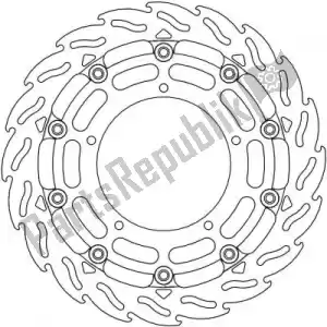 MOTO MASTER 6215112191 disc 112191, flame 5.5mm racing series - Bottom side