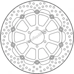 MOTO MASTER 6221112199 disc 112199, halo floating alu disc 320 - Bottom side