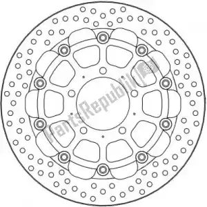 MOTO MASTER 6218112203 disco 112203, serie de carreras halo de 5,5 mm - Lado inferior