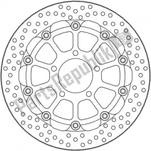 MOTO MASTER 6218112209 disc 112209, halo 5.5mm racing series - Bottom side